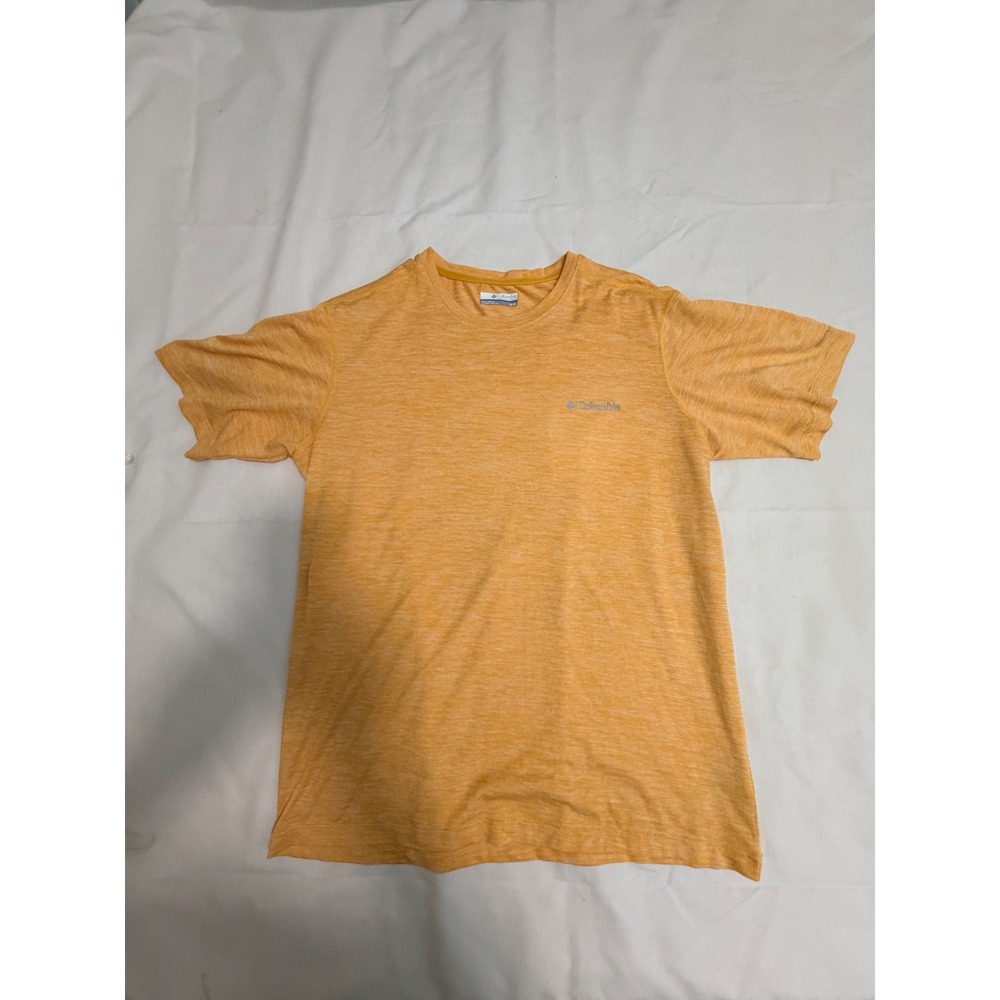 Columbia Omni-Wick Heathered Orange Short Sleeve Active Tee Shirt Womens Medium